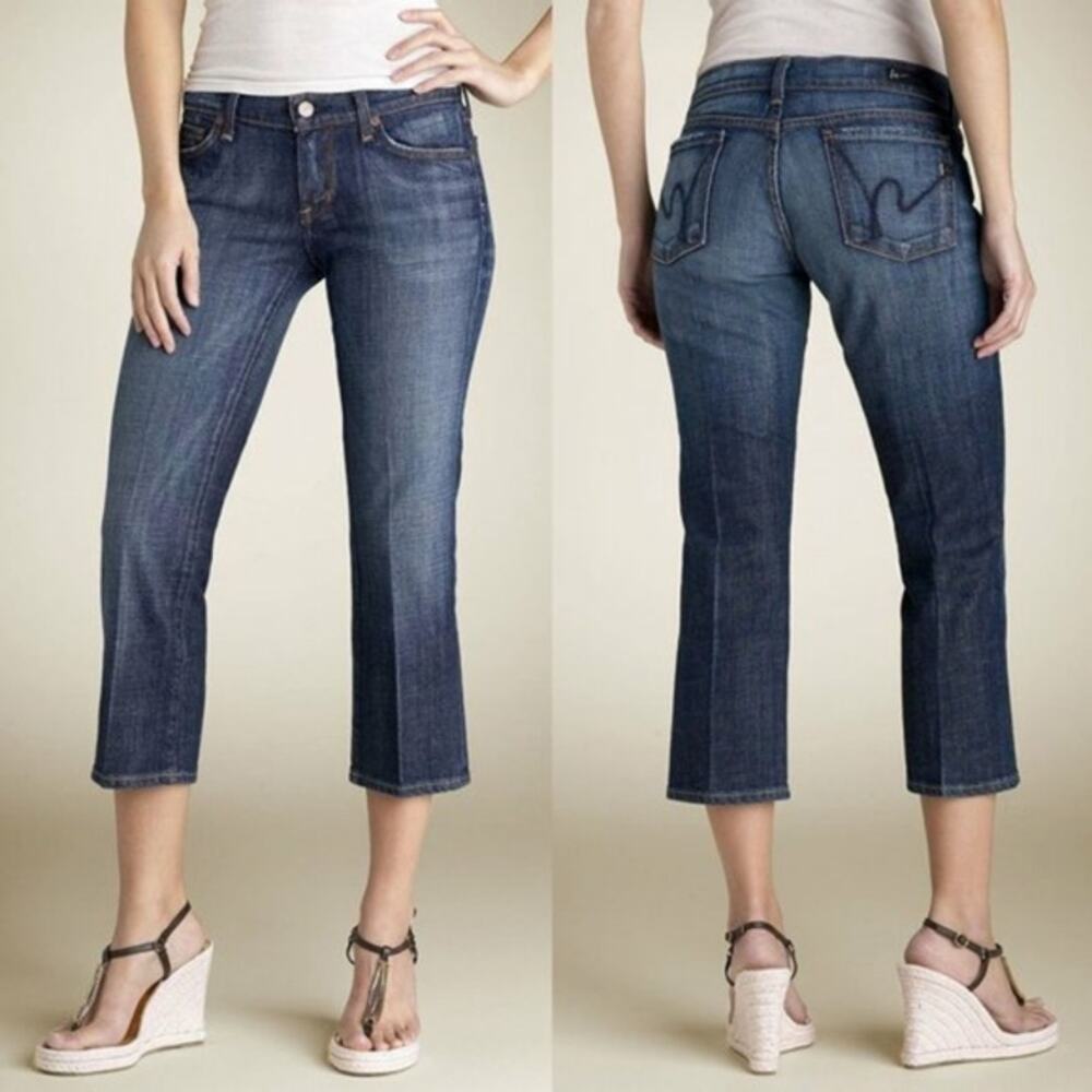 COH Citizens of Humanity Kelly #063 Stretch Low Waist Cropped Jeans Sz 30